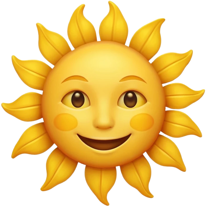 smiling sun emoji