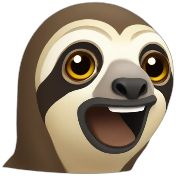 perplexed sloth emoji