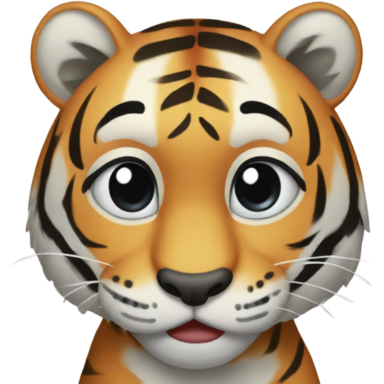 Crying tiger emoji
