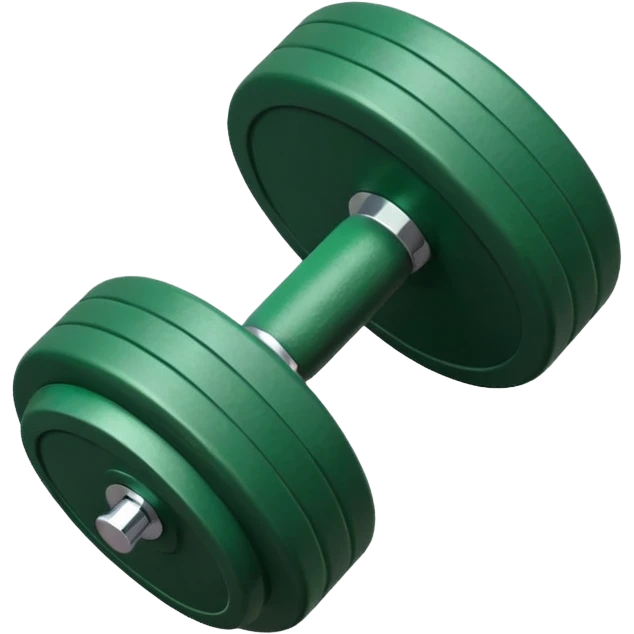 one green dumbbell emoji
