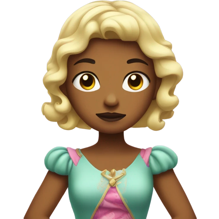 Girl having tantrum in princess dress  emoji