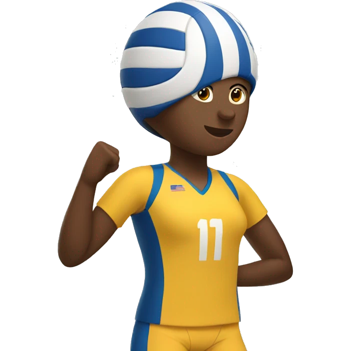 volleyball player setting emoji