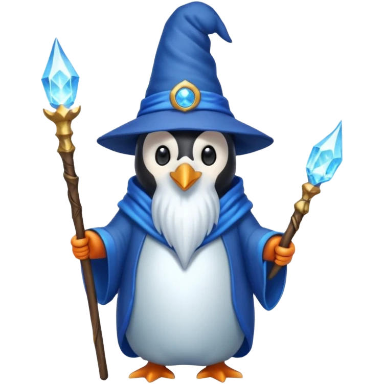 Penguin Wizard emoji