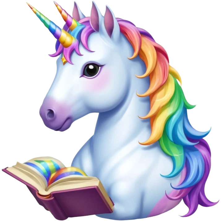 Unicorns read book
A majestic unicorn with rainbow mane holding an open book with magic sparks.












 emoji