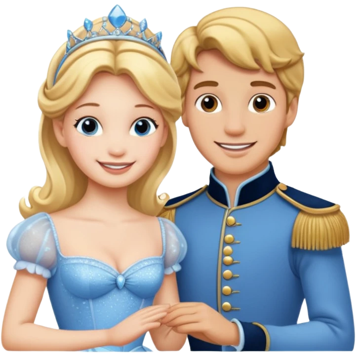 Cinderella and the Prince emoji