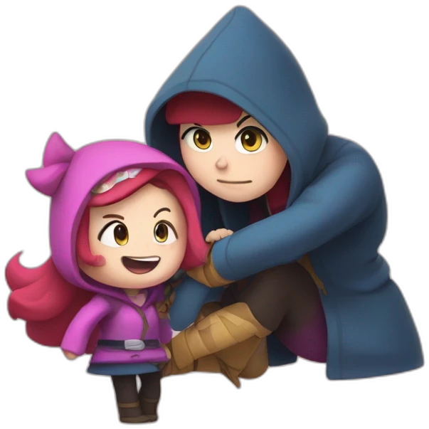 Gravity falls mabel whit a ninja in right emoji
