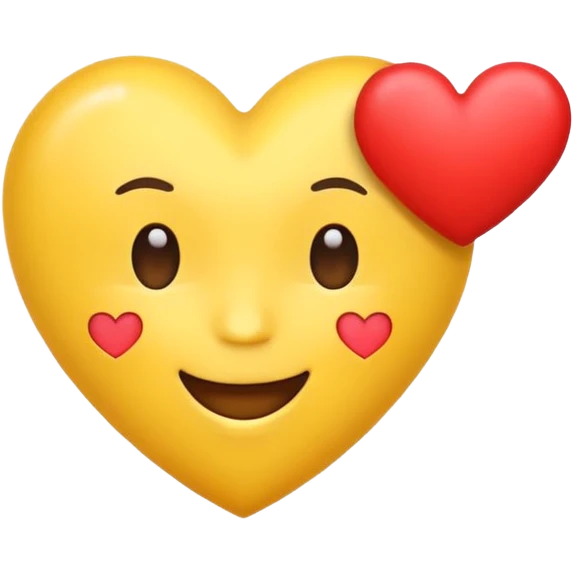 Emoji holding heart emoji