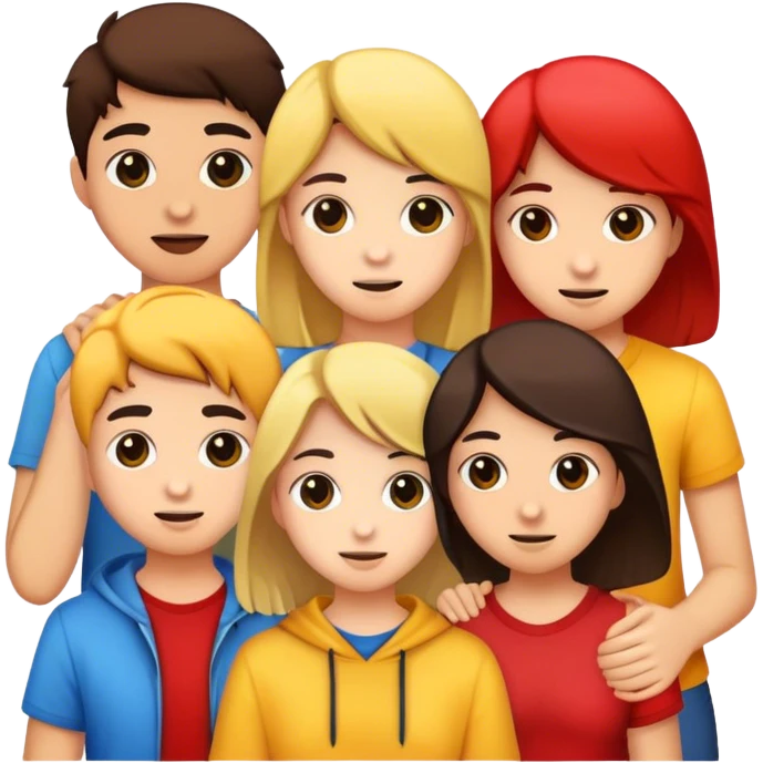 Group of teens emoji