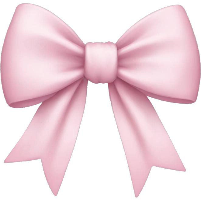 Light pink bow emoji