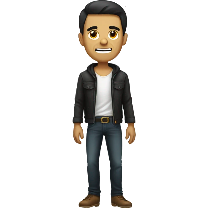 Skull male mexican full body emoji