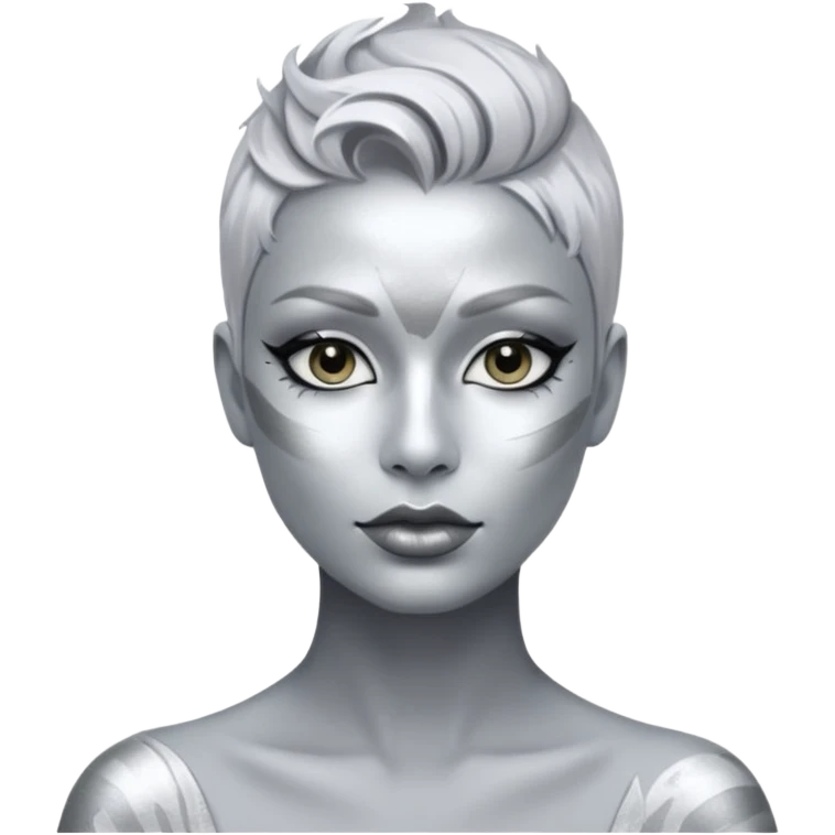 Living statue (silver paint),Street Performers,background street emoji
