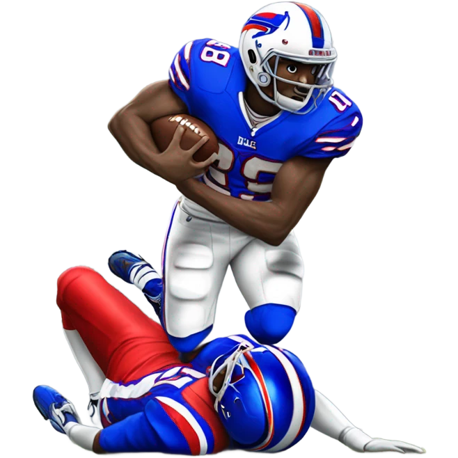 Bills football player tackling  emoji
