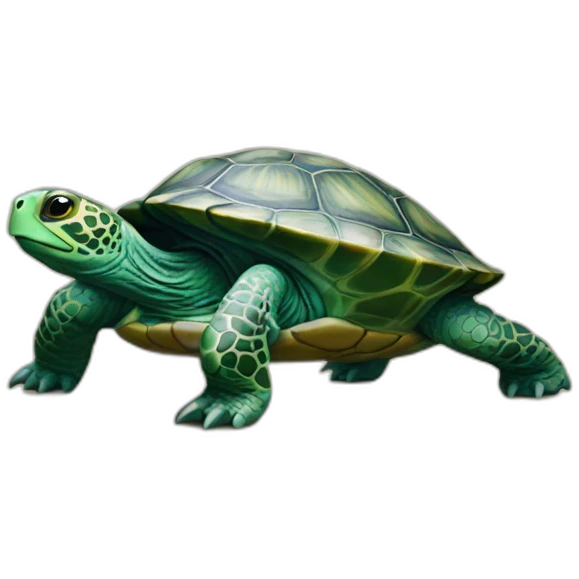 Chat sur tortue emoji