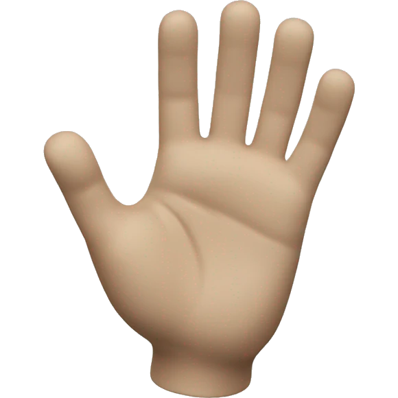 3d hand wave emoji