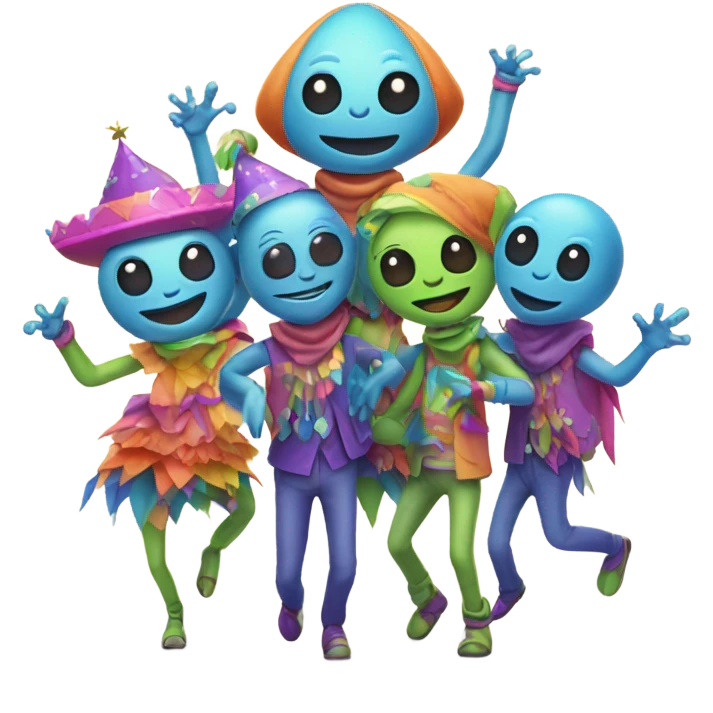 Alien party  emoji