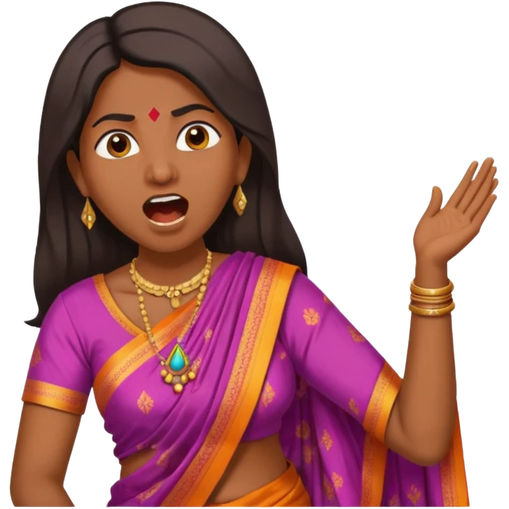indian mom yelling emoji