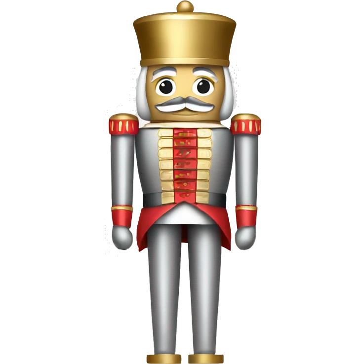 silver and gold nutcracker emoji
