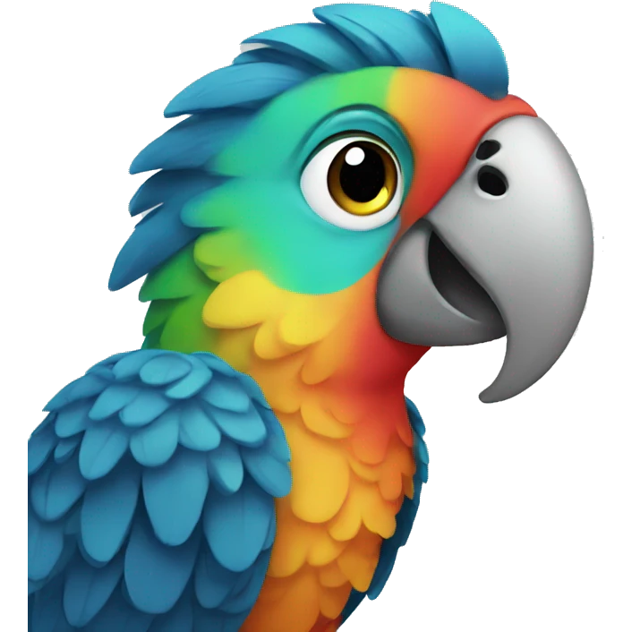 a cute parrot emoji