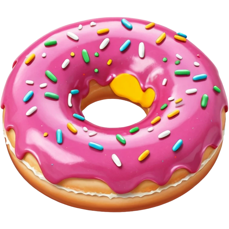 Pink Glazed Donut emoji
