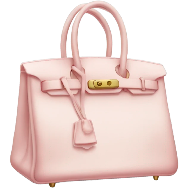 Light pink birkin bag  emoji