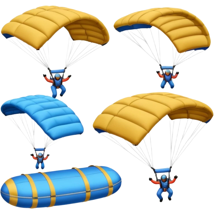 sky diving equipment emoji
