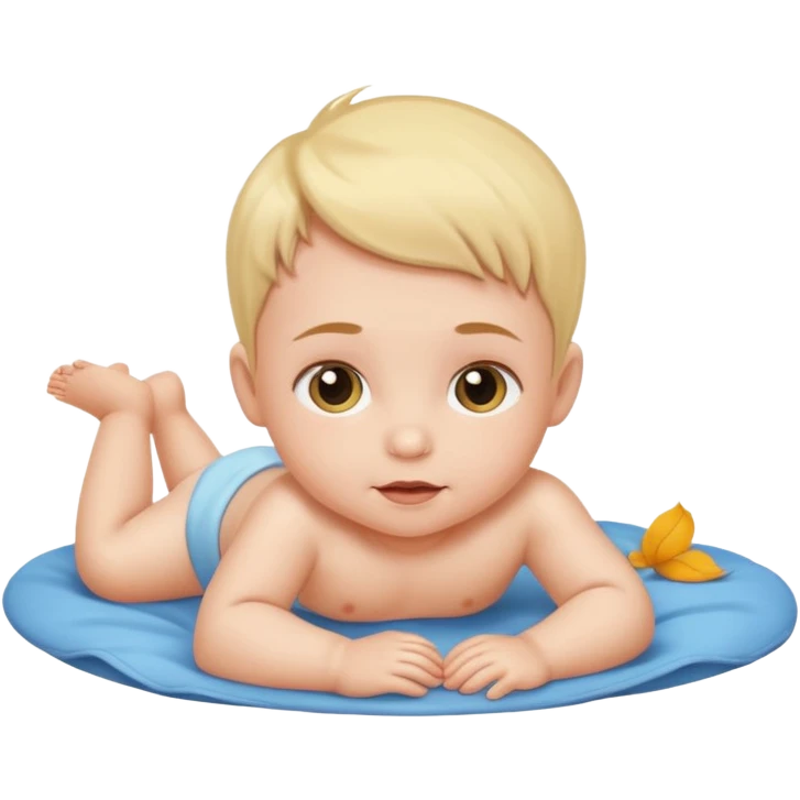 baby lying on ground emoji