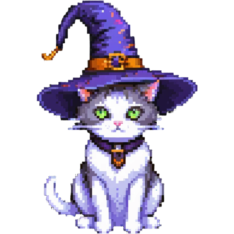 Witch cat emoji