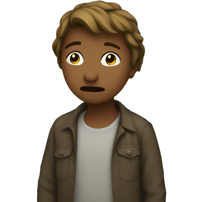 Crying at a creek emoji