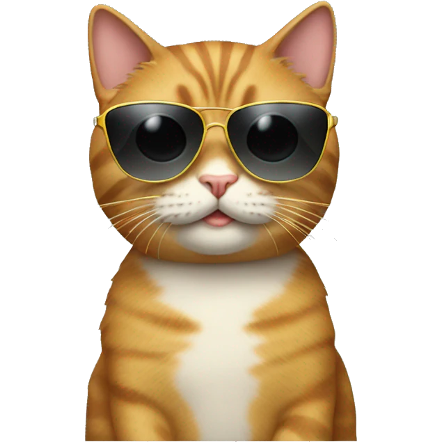 Cat with sunglasses emoji