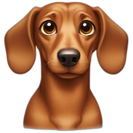Dachshund dog emoji
