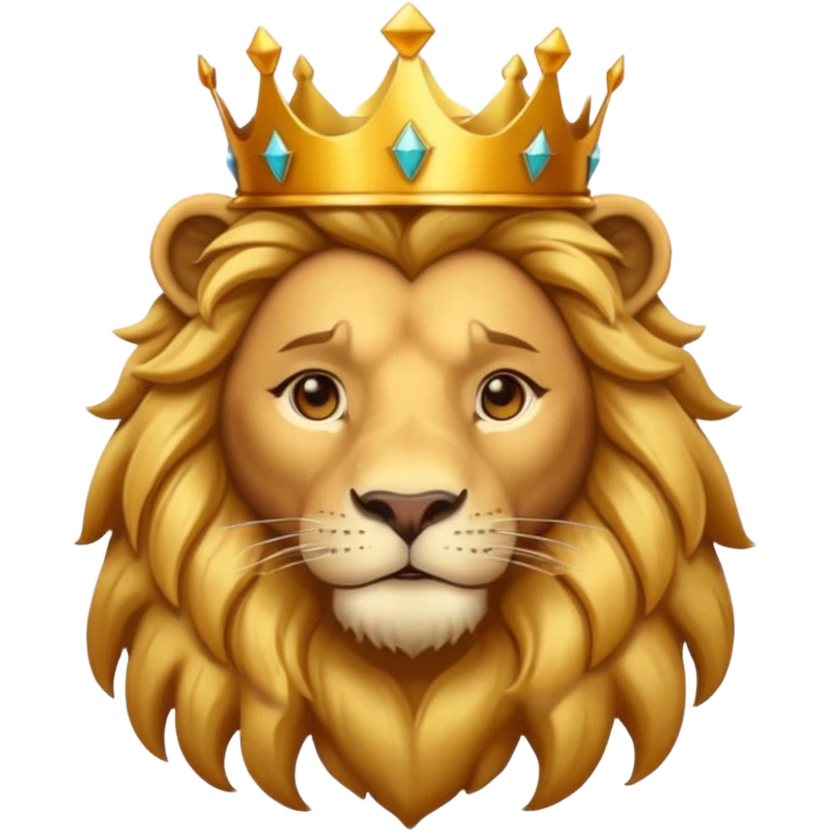 Lion wearing crown emoji emoji