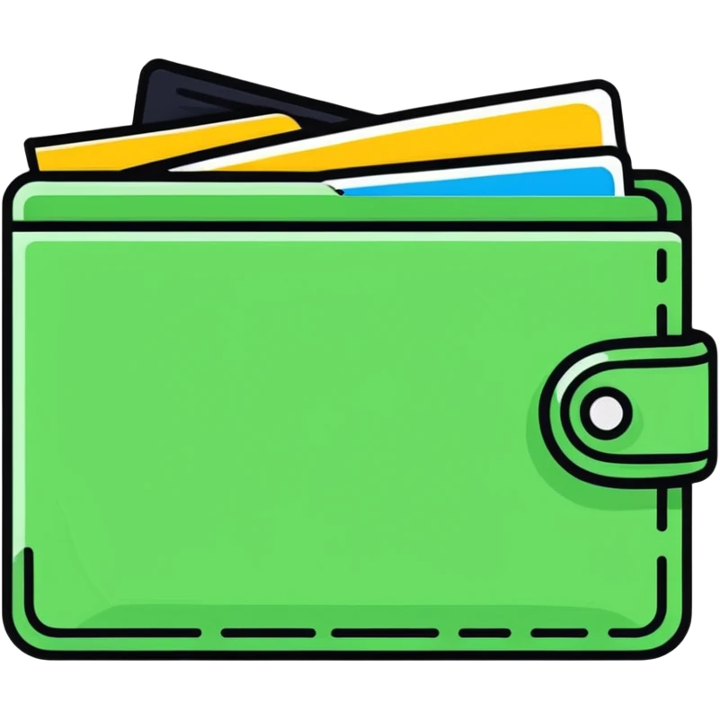 an empty wallet with no money inside, open emoji