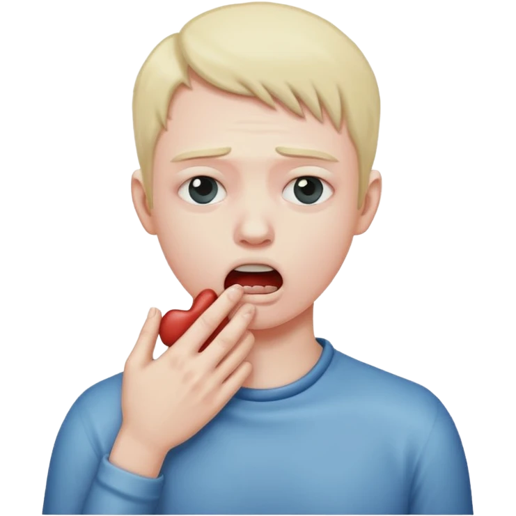 person choking themselves  emoji
