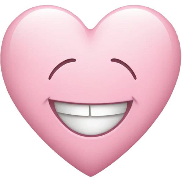 light pink heart smiling  emoji