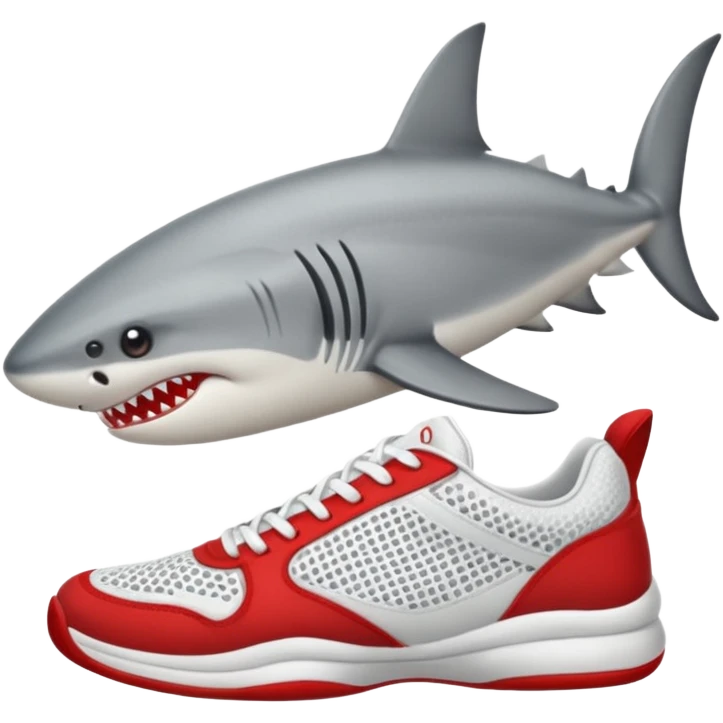 Tiburón con tenis emoji