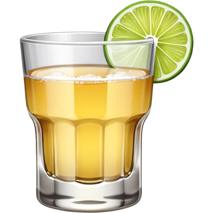tequila shot, salt, and lime emoji