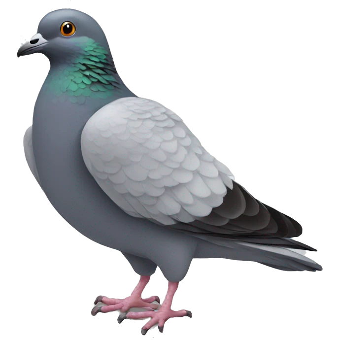 pigeon with feet emoji