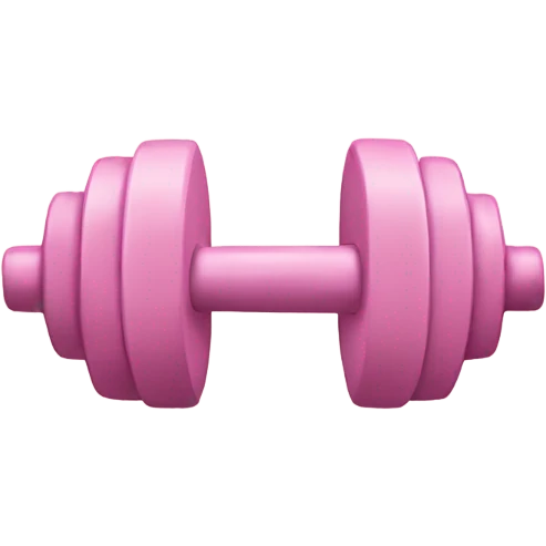 light pink weights emoji