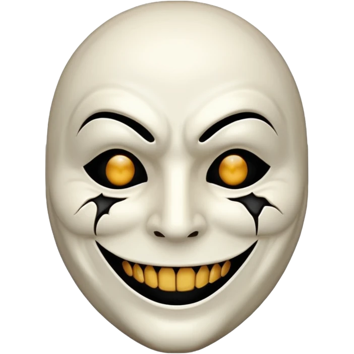 cursed mask smile emoji