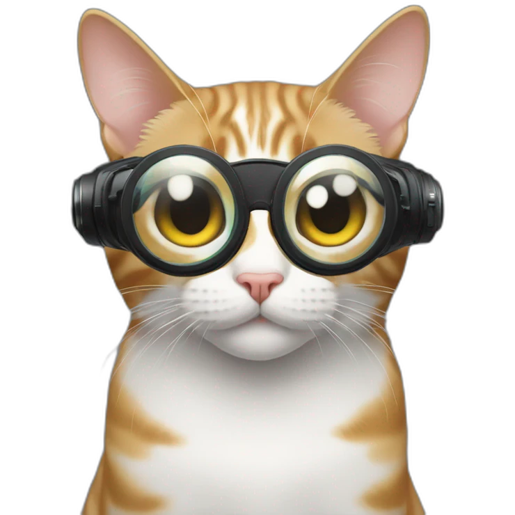 Cat with oculus emoji
