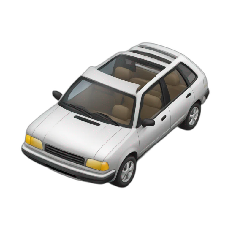 Chat sur voiture emoji
