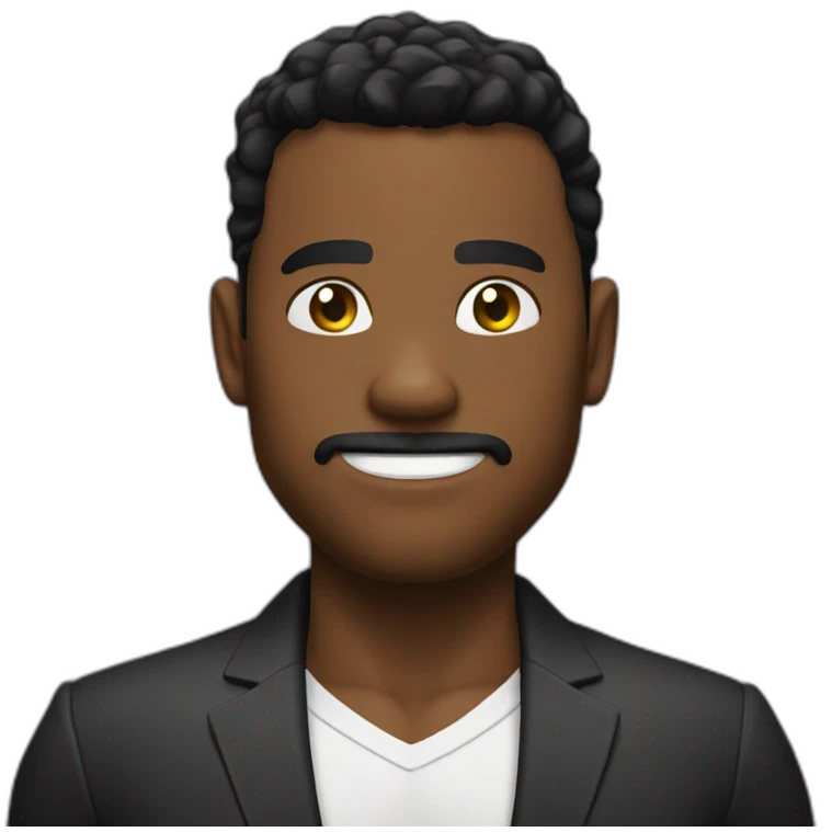 big d randy black suit musculer emoji