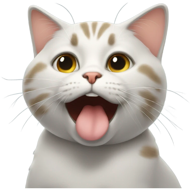 Cat blowing out kiss emoji
