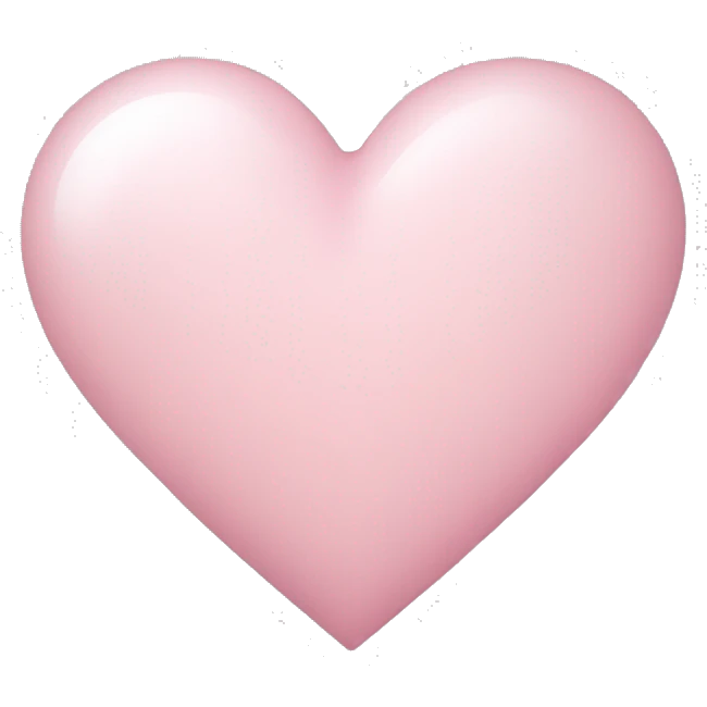light pink heart  emoji