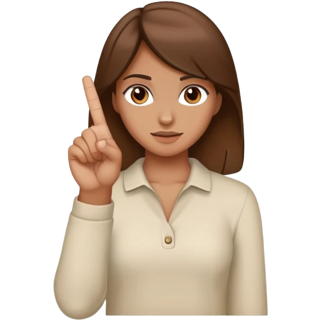 girl with middle finger emoji