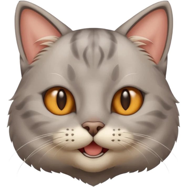 Cat with jawline mewing emoji