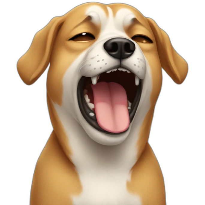 Dog crying emoji
