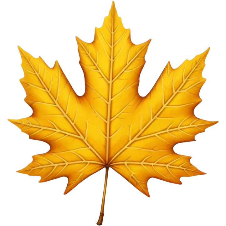yellow maple leave emoji