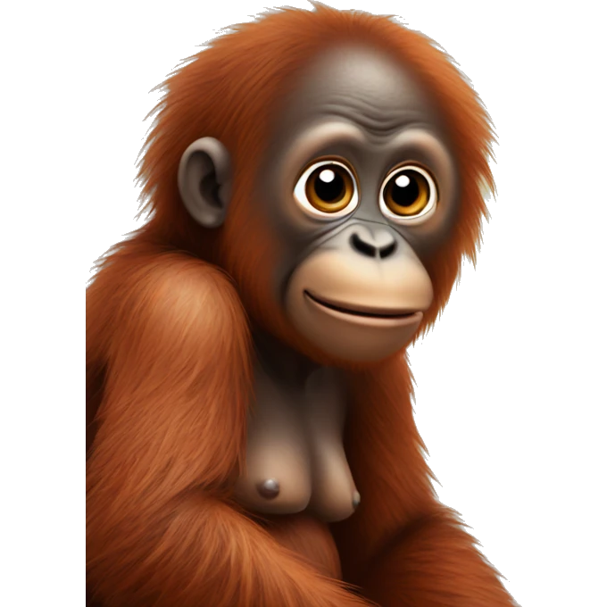 orangutan baby emoji