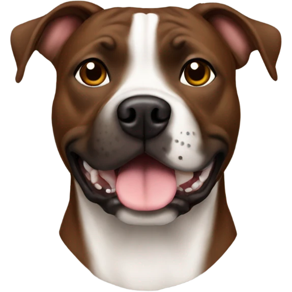 brown staffordshire terrier emoji